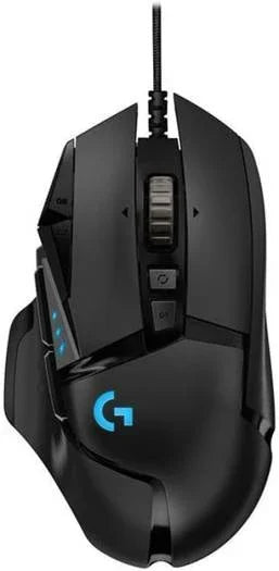 Logitech G502 HERO Wired USB Gaming Mouse, 200 to 16,000 dpi HERO Sensor, Hyper-fast Scroll Wheel, Customizable RBG Lighting, 11 Prog Buttons, Adjustable Weight System, Black - eBuy UAE